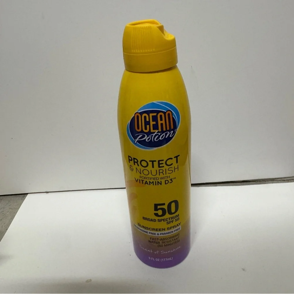 Ocean Potion Scent Of Sunshine SPF 50 Sunscreen Spray 6 OZ